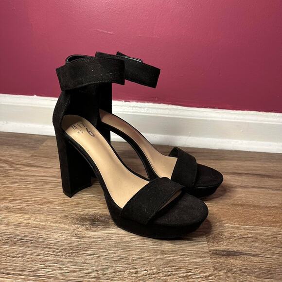 Mix NO6 Strappy Black Heels - Picture 1 of 5